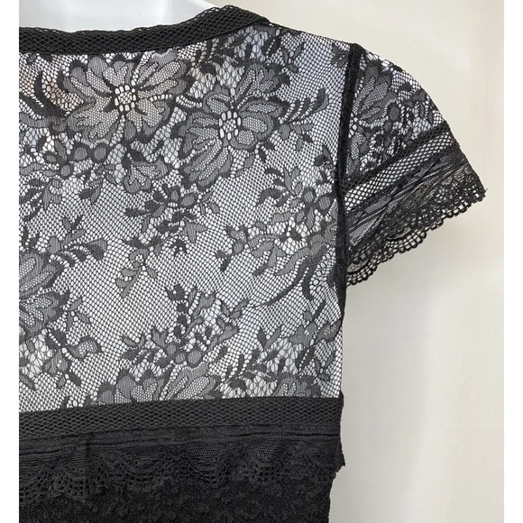 Free People Black Lace Envy Bodycon Mini Dress - Picture 5 of 16